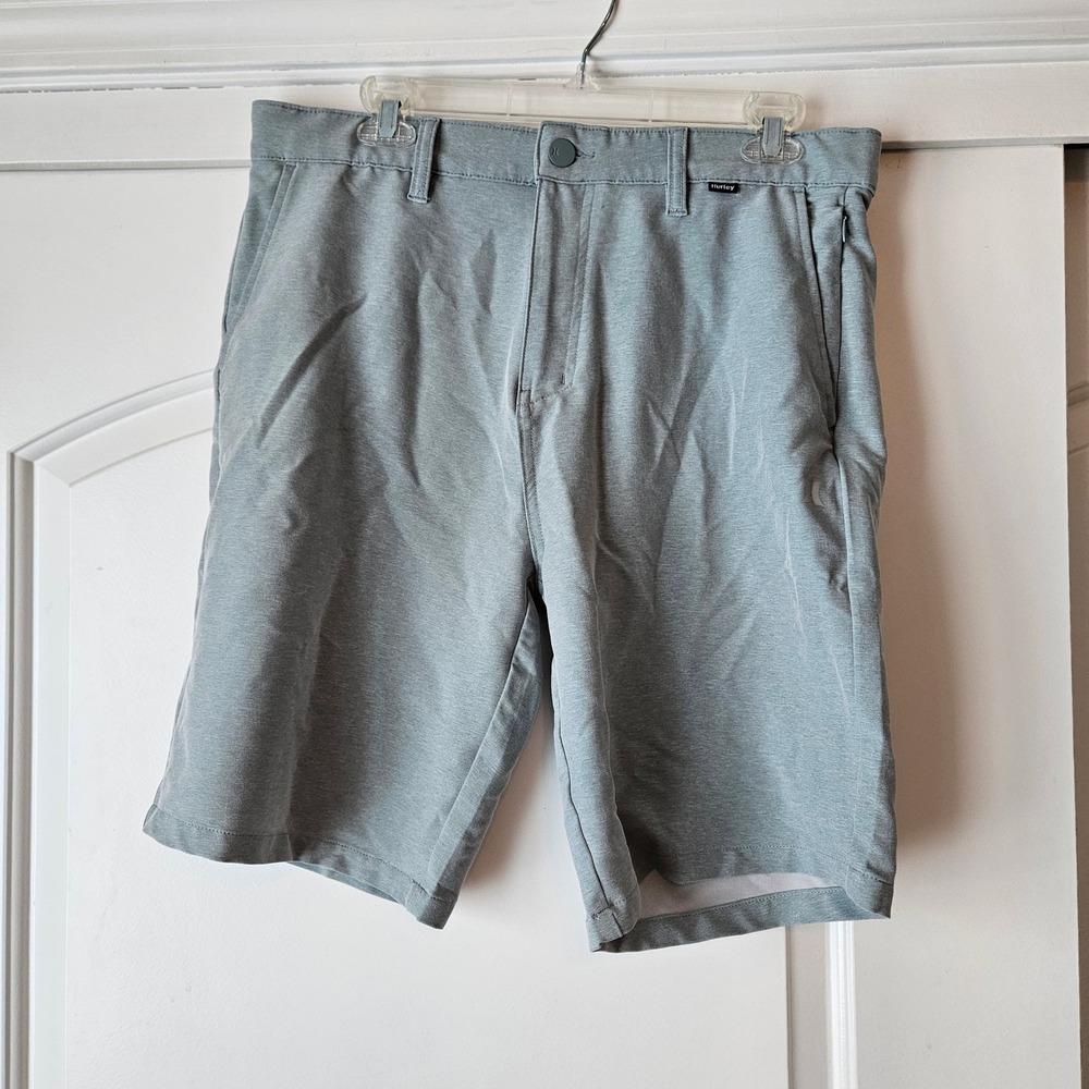 Hurley Men Shorts Size 32 Performance Athletic Blue Lightweight Vacation Hiking